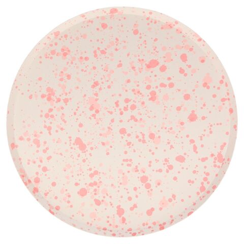 Meri Meri - Speckled Plates - Noktalı Tabaklar - L - 8'li