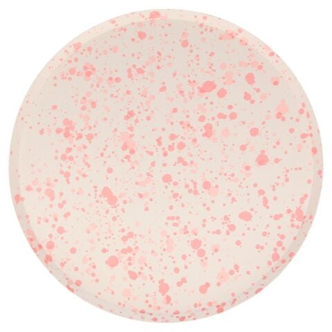 Meri Meri - Speckled Plates - Noktalı Tabaklar - L - 8'li