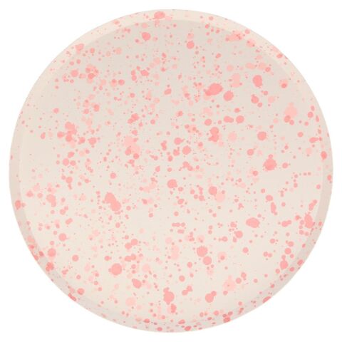 Meri Meri - Speckled Plates - Noktalı Tabaklar - L - 8'li