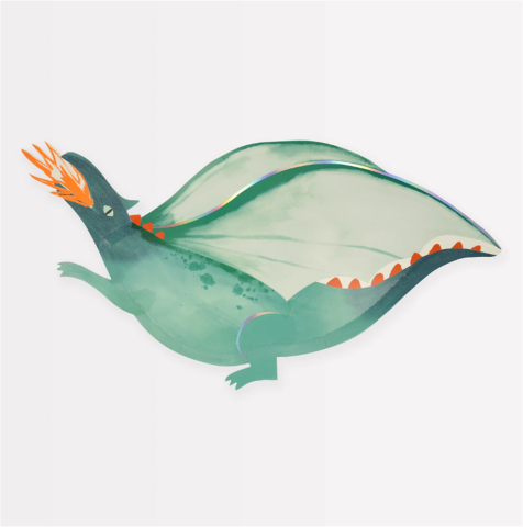 Meri Meri - Dragon Platter - Dragon Servis Tabakları (X4)