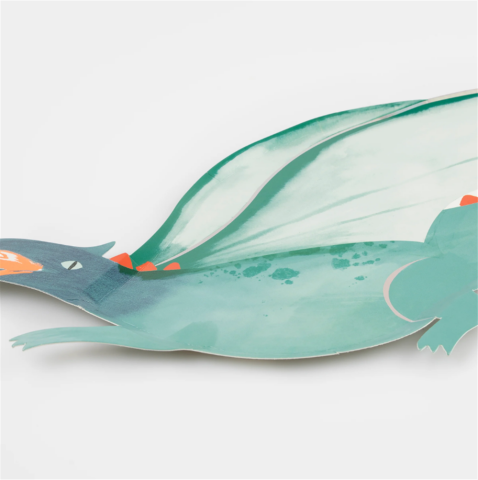 Meri Meri - Dragon Platter - Dragon Servis Tabakları (X4)