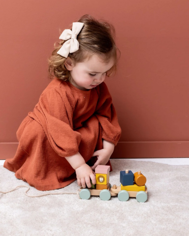 Trixie - Ahşap Mini Tren Seti Oyuncak