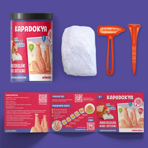 Arkerobox Kapadokya Arkeolojik Kazı Seti - Mini Koleksiyon