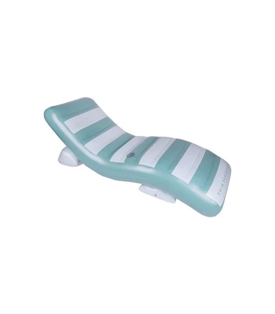 Swim Essentials Green White Şişme Lounge Yatak 180cm