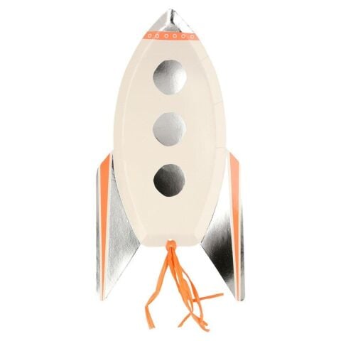 Meri Meri - Rocket Plates - Roket Tabaklar - 8'Li