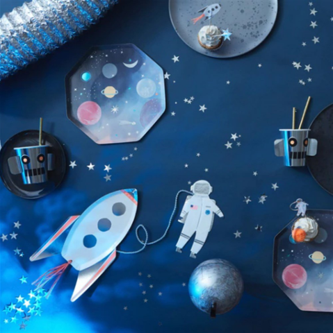 Meri Meri - Rocket Plates - Roket Tabaklar - 8'Li