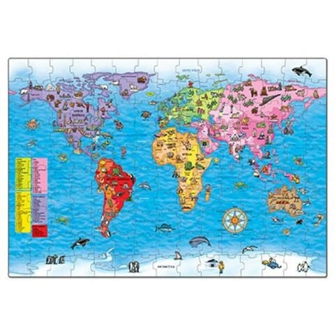Orchard Toys World Map Puzzle & Poster 5-10 Yaş 150 Parça Yapboz