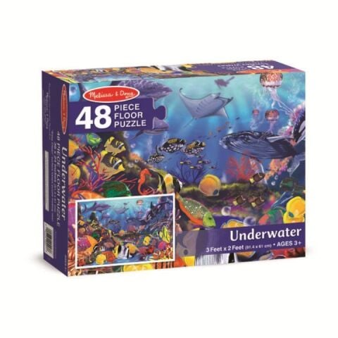 Melissa&Doug Dev Yer Puzzle - Deniz Altı (48 Parça Yapboz)
