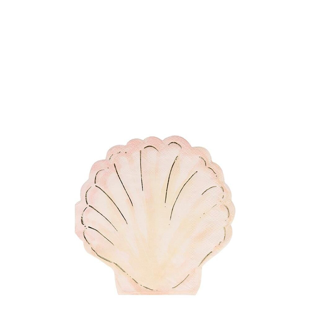 Meri Meri - Shell Napkins - Deniz Kabuğu Peçete