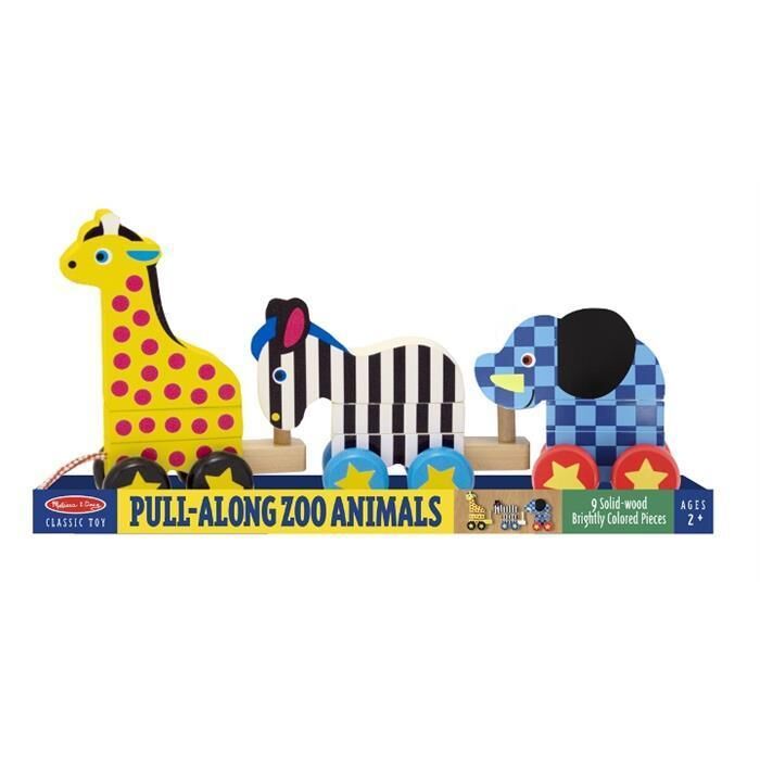 Melissa&Doug Ahşap Çek Çek- Hayvanat Bahçesi