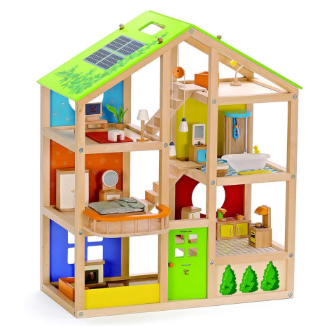 Hape 4 Mevsim Mobilyalı Oyuncak Ev / All Season House (Furnished)