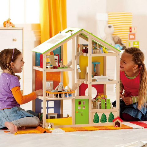 Hape 4 Mevsim Mobilyalı Oyuncak Ev / All Season House (Furnished)
