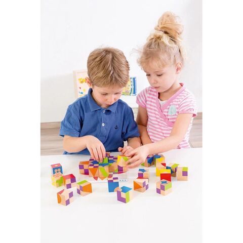Beleduc Moziblocks Mozaik Ahşap Bloklar (30 Parça)