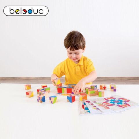 Beleduc Moziblocks Mozaik Ahşap Bloklar (30 Parça)