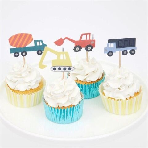 Meri Meri - Construction Cupcake Kit - İnşaat Cupcake Kit