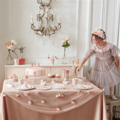 Meri Meri - Ballerina Plates - Balerin Tabaklar - 8'Li