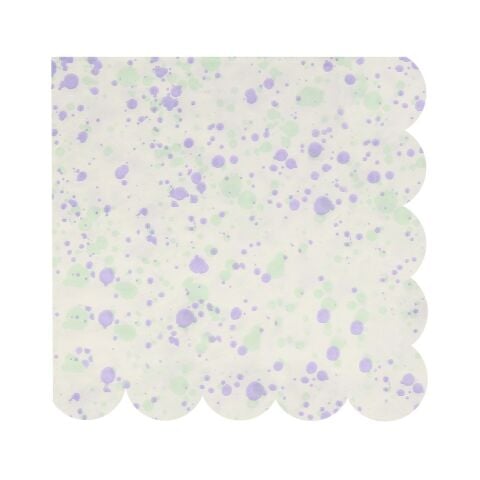 Meri Meri - Speckled Napkins - Noktalı Peçeteler - L - 16'lı