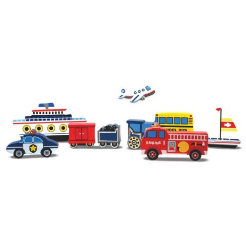 Melissa&Doug Ahşap Tombul Puzzle - Araçlar