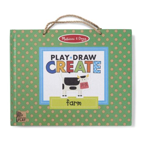 Melissa&Doug Oyna, Çiz, Yarat - Çiftlik / Reusable Drawing Kit