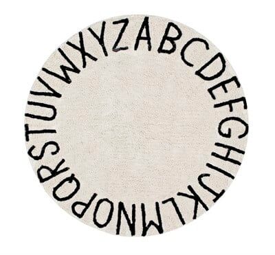 Round ABC Natural-Siyah