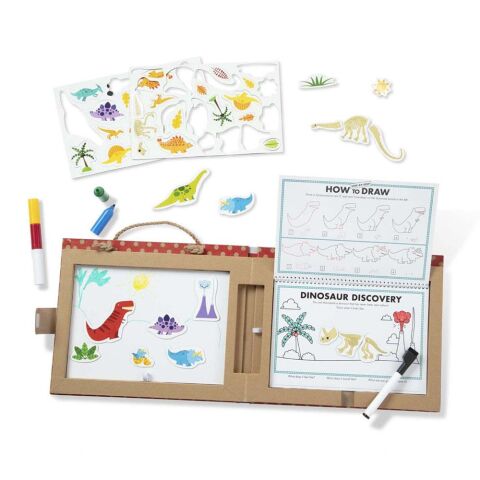 Melissa&Doug Oyna, Çiz, Yarat - Dinozorlar / Reusable Drawing Kit