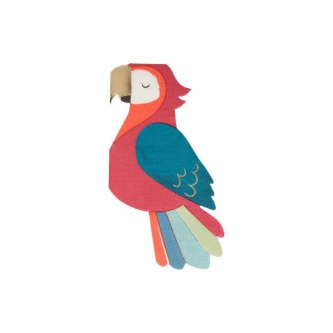 Meri Meri - Parrot Napkins - Papağan Peçeteler - 16'Lı