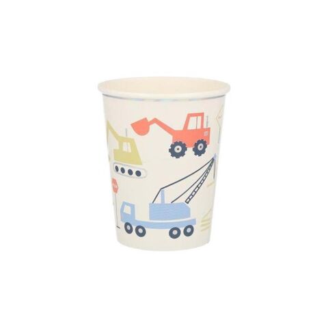Meri Meri - Construction Cups - İnşaat Bardaklar - 8'Li