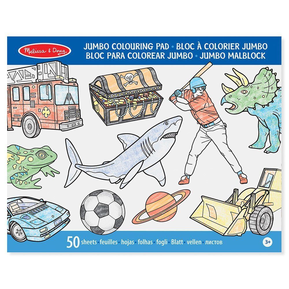 Melissa&Doug Dev Boyama Kitabı - Mavi