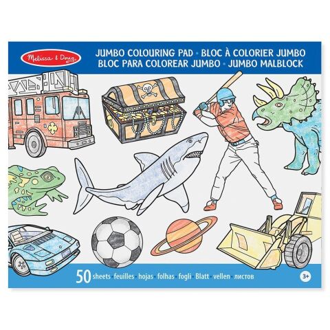 Melissa&Doug Dev Boyama Kitabı - Mavi