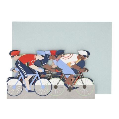 Meri Meri - Cycling Birthday Card - Bisiklet Tebrik Kartı