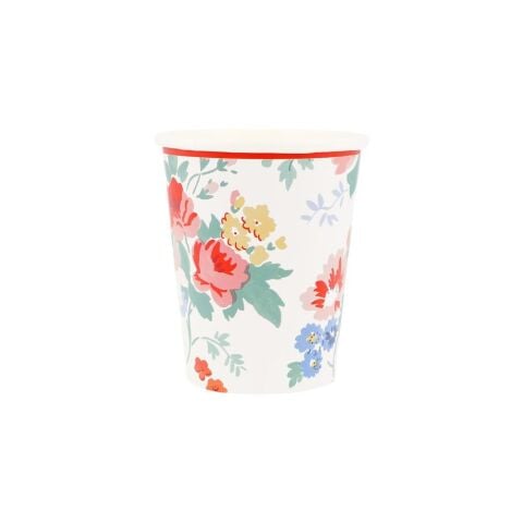 Meri Meri - Vintage Floral Bardaklar - 8 Adet