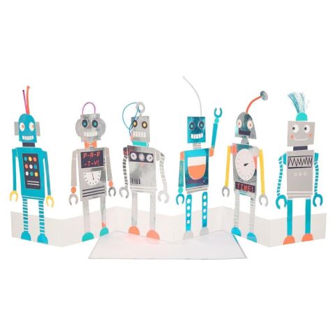 Meri Meri - Robot Card - Robot Tebrik Kartı