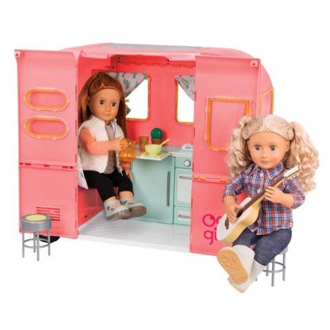Our Generation Karavan Koyu Pembe - Seeing You Camper – Pink