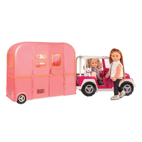 Our Generation Karavan Koyu Pembe - Seeing You Camper – Pink