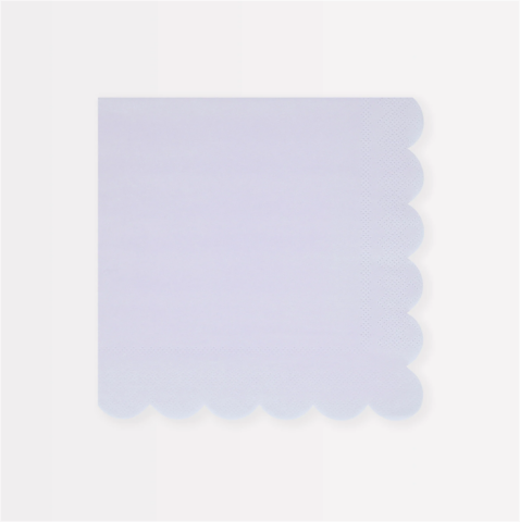 Meri Meri - Periwinkle Large Napkins - Menekşe Rengi Peçeteler (L) (X16)