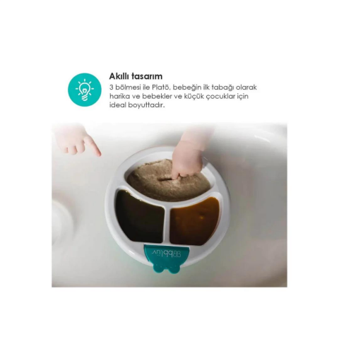 Bblüv Plato Sıcak Su Hazneli Mama Tabağı - Yeşil