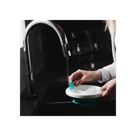 Bblüv Plato Sıcak Su Hazneli Mama Tabağı - Mavi