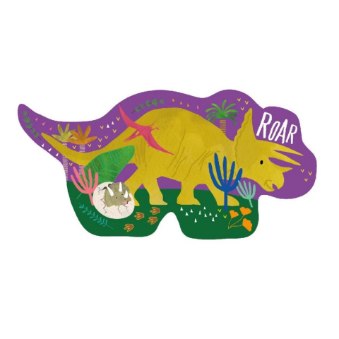 Floss & Rock 12 Parça Şekilli Kutulu Yap-Boz / Dinosaur