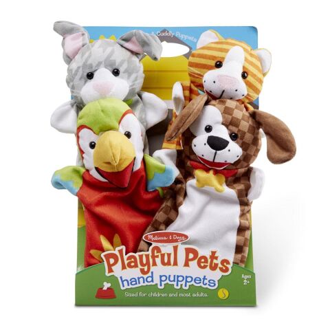Melissa&Doug El Kukla Seti - Evcil Hayvanlar - Hand Puppets