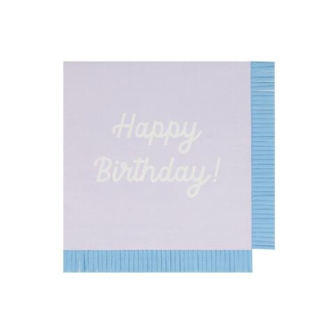Meri Meri - Happy Birthday Peçeteler - L - 16 Adet