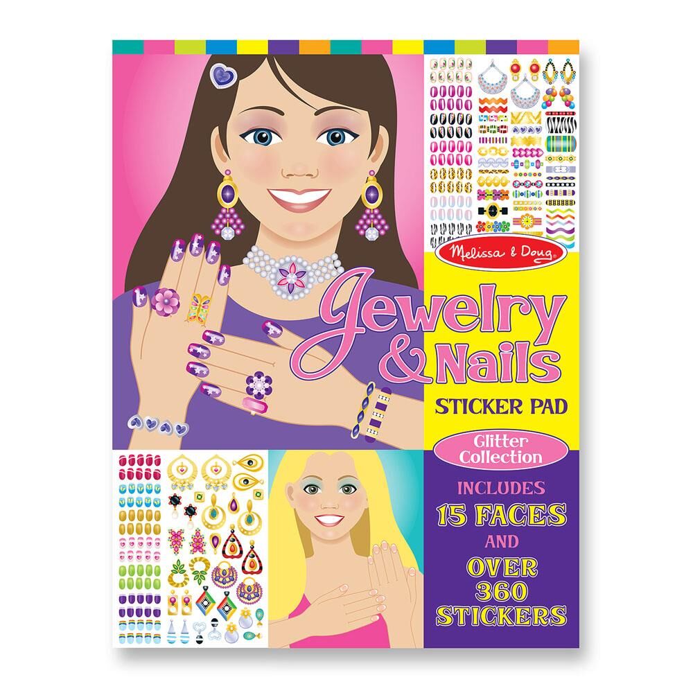 Melissa&Doug Çıkartma Kitabı - Takılar & Ojeler - Stickers Pad
