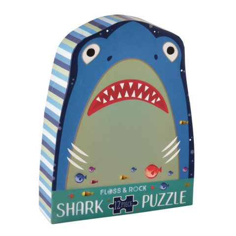 Floss & Rock 12 Parça Şekilli Yap-Boz / Shark