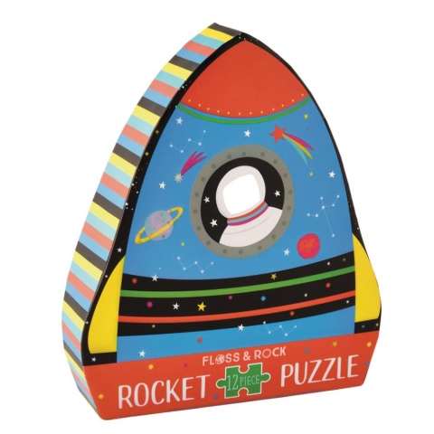 Floss & Rock 12 Parça Şekilli Yap-Boz / Rocket