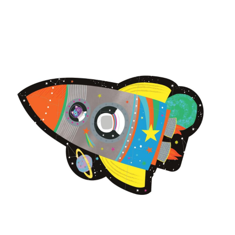 Floss & Rock 12 Parça Şekilli Yap-Boz / Rocket