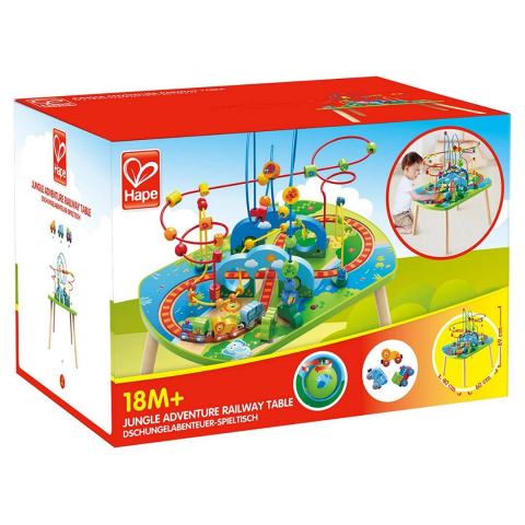 Hape Aktivite Masası - Demiryolu / Jungle Adventure Railway Table
