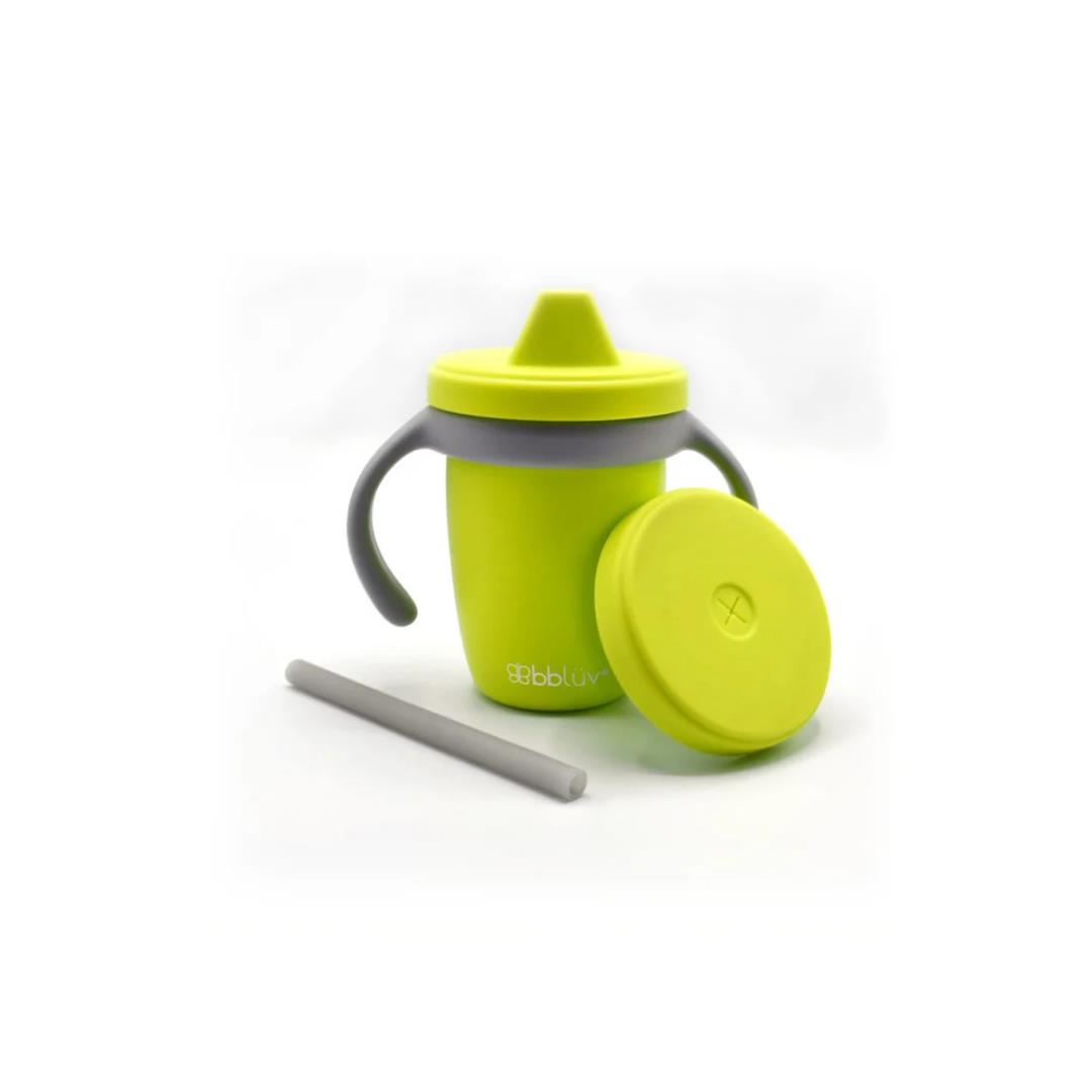 Bblüv Küp Dönüştürülebilir Silikon Damlatmaz Bardak - Yeşil