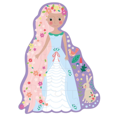 Floss & Rock 12 Parça Şekilli Kutulu Yap-Boz / Fairy Tale