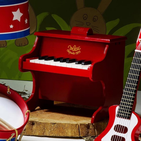 Vilac - Mini Piyano - Kırmızı