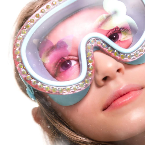 Bling2o Rock Glitter Pink Star Pembe Yıldız Çocuk Deniz Gözlüğü