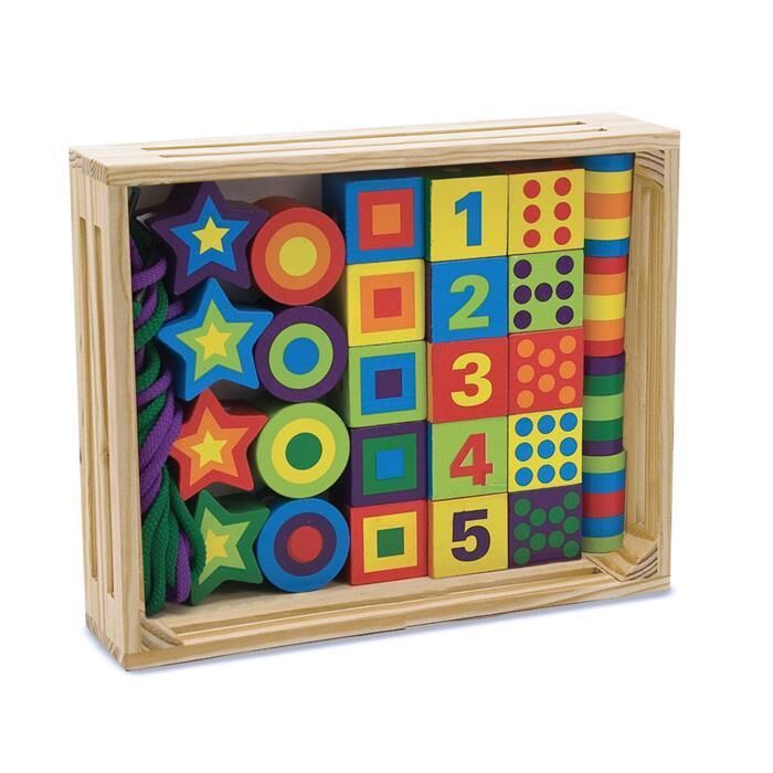 Melissa&Doug Ahşap Boncuk Dizme